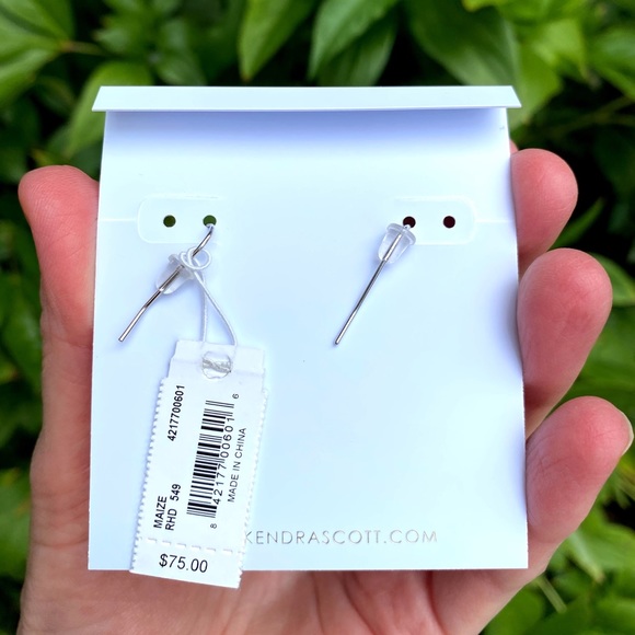 New Kendra Scott Violet Maize Drop Earrings - Picture 7 of 13